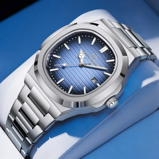 Square Stainless Steel Quartz Watch